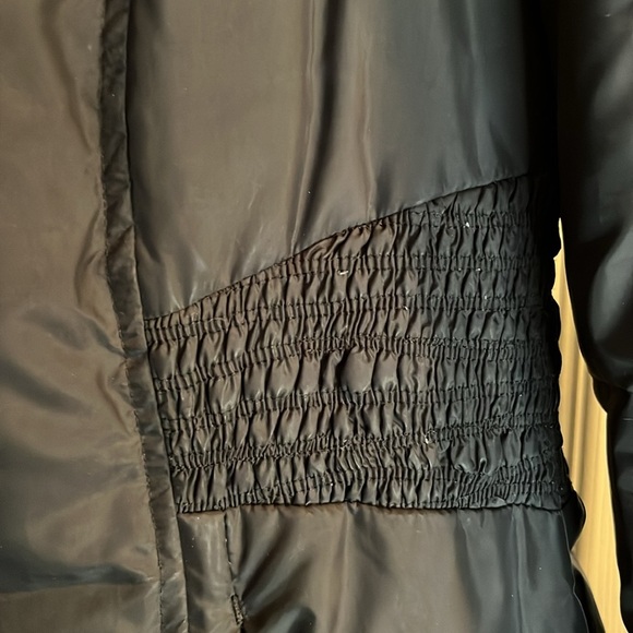 ❤️Tahari winter down puffer jacket women’s black statement collar - Picture 5 of 16